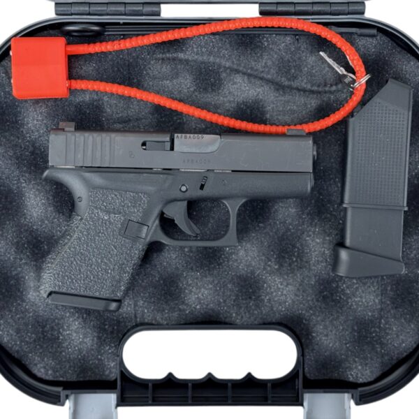(1) Police Trade Glock 43 9mm Night Sights 6 Round Capacity