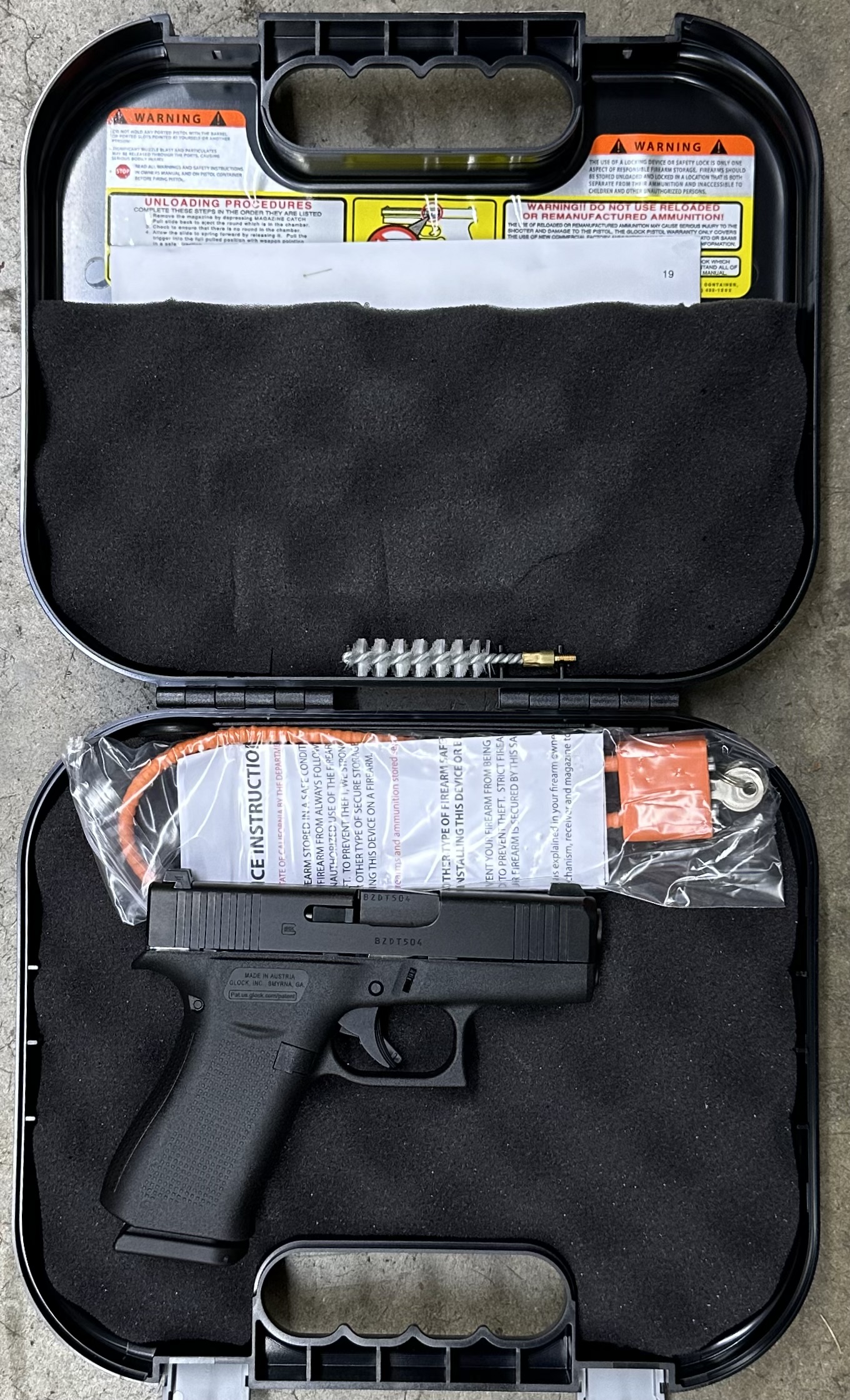 (1) Police Trade Glock 43X 9mm Night Sights 10 Round Capacity