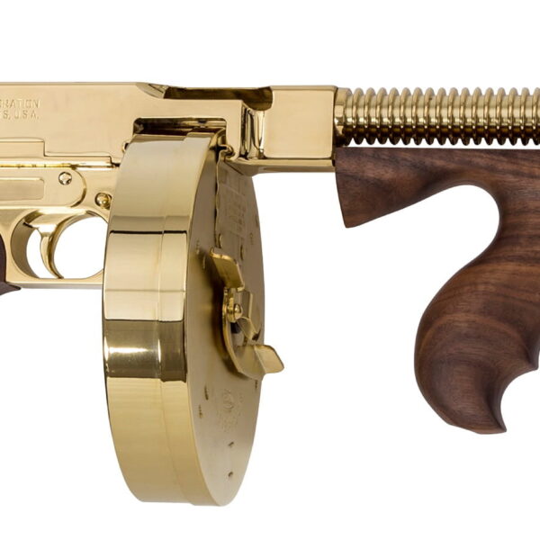 Auto Ordnance Thompson 1927A-1 45 ACP Gold Plated Deluxe Carbine T150DTG