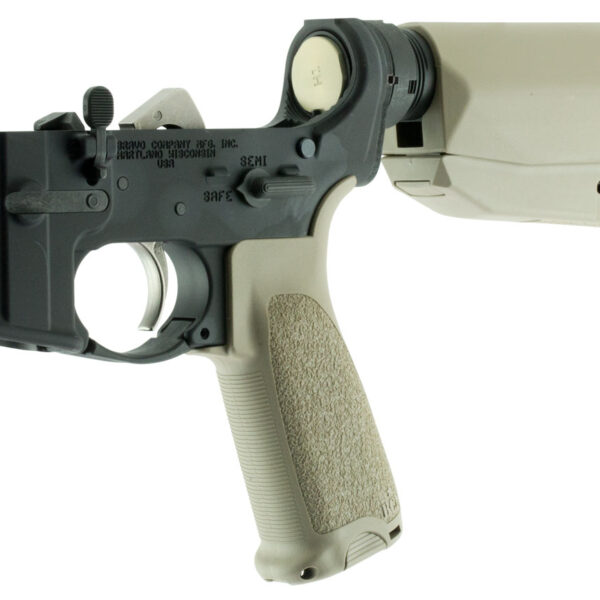 BCM LRGSTKMOD0FDE BCM Lower MOD 0 Multi-Caliber 7075-T6 Aluminum Black Cerakote Synthetic Flat Dark Earth Pistol Grip & Stock for AR-Platform
