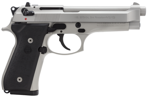 Beretta 92FS 9mm, Inox Finish, 3-Dot Sights, 15rd Mags - Grab A Gun