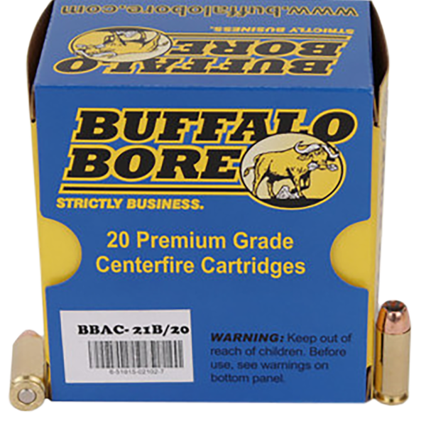 BUFFALO BORE 21B20 HEAVY STRICTLY BUSINESS 10MM 180 GRAIN JHP 20 RNDS