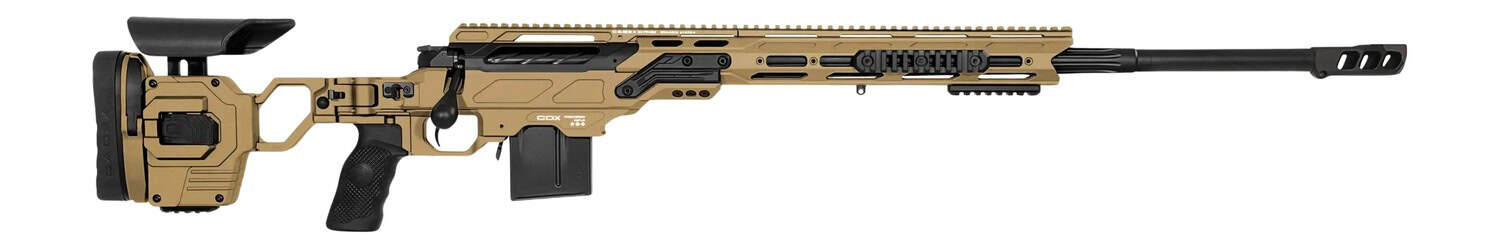 Cadex Inc CDX30LITE6524BR20I2B1N CDX-30 Lite 6.5 Creedmoor 10+1 24" Black DLC Fluted Threaded Barrel, Hybrid Tan Cerakote Receiver w/Picatinny...