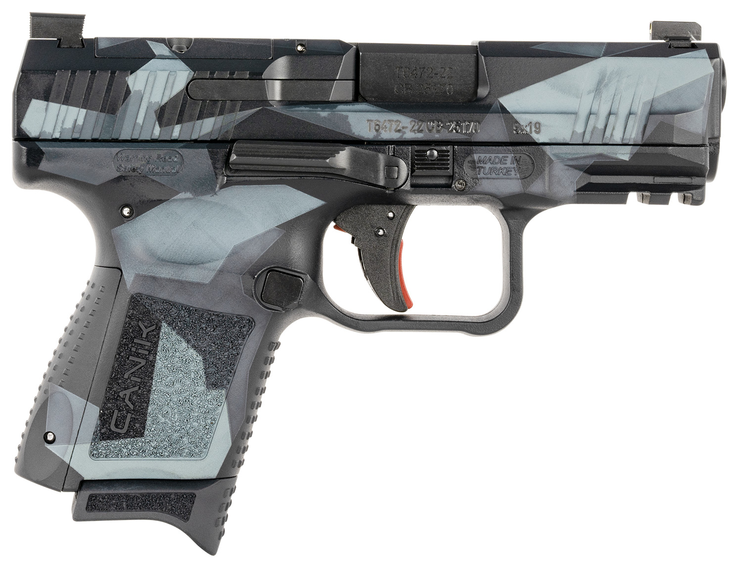 Canik TP9 Elite SC 9mm Blue Splinter Camo HG5610SB-N