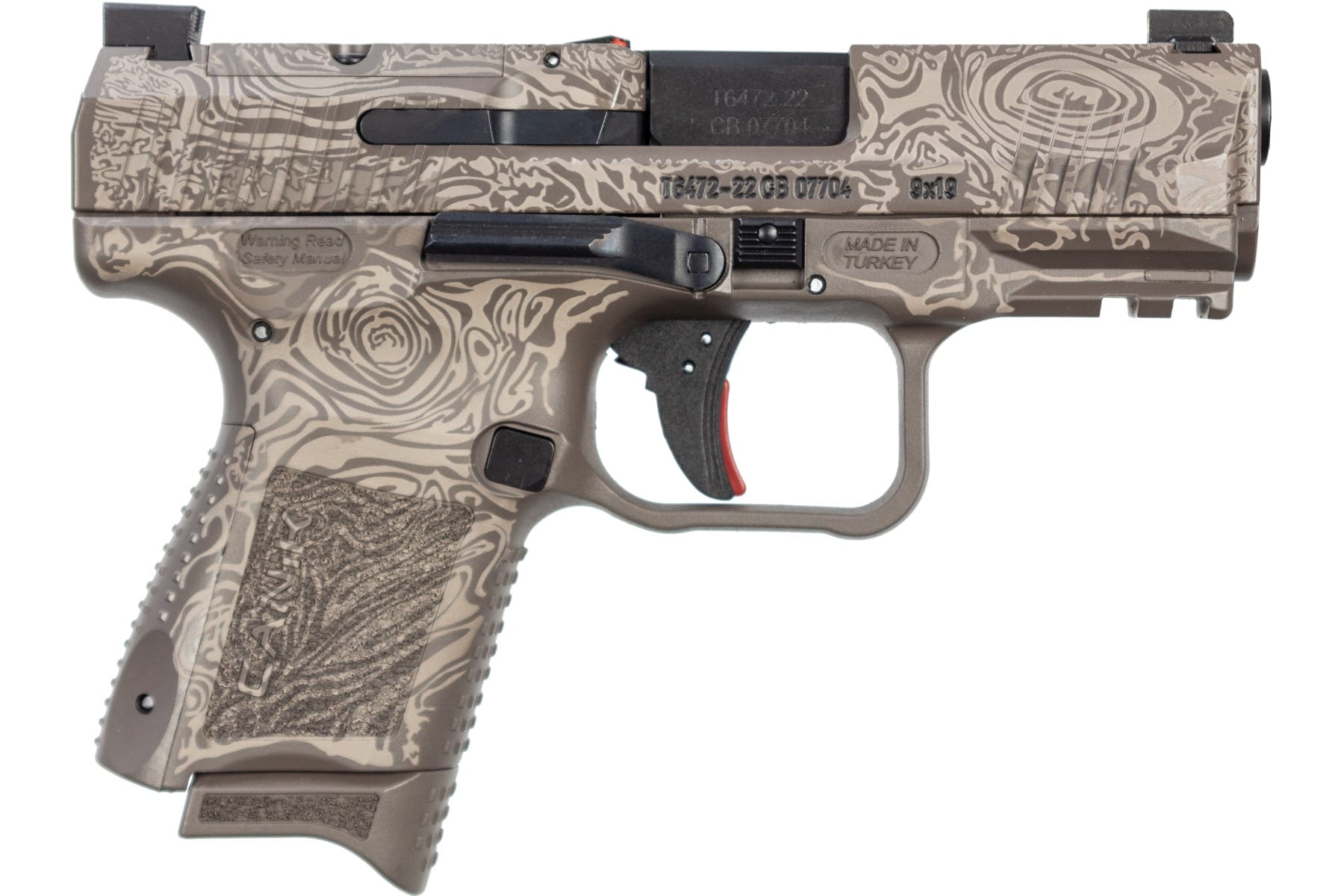 Canik TP9 Elite SC 9mm Damascus Tungsten 15 Round Capacity HG561DBR-N