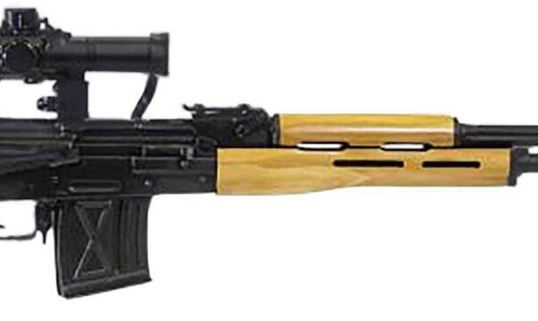 Century Arms RI035VN PSL w/Optic 7.62x54mmR 10+1 24.50" Black Steel Barrel & Receiver, Black Wood Skeletonized Stock