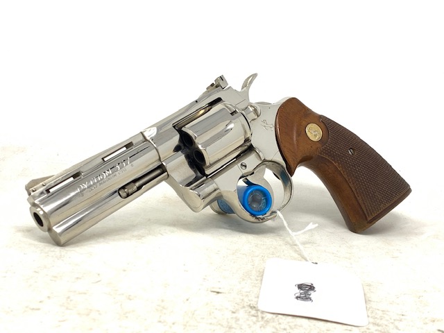 Colt Python 357 Mag Revolver 4" Nickel 1967