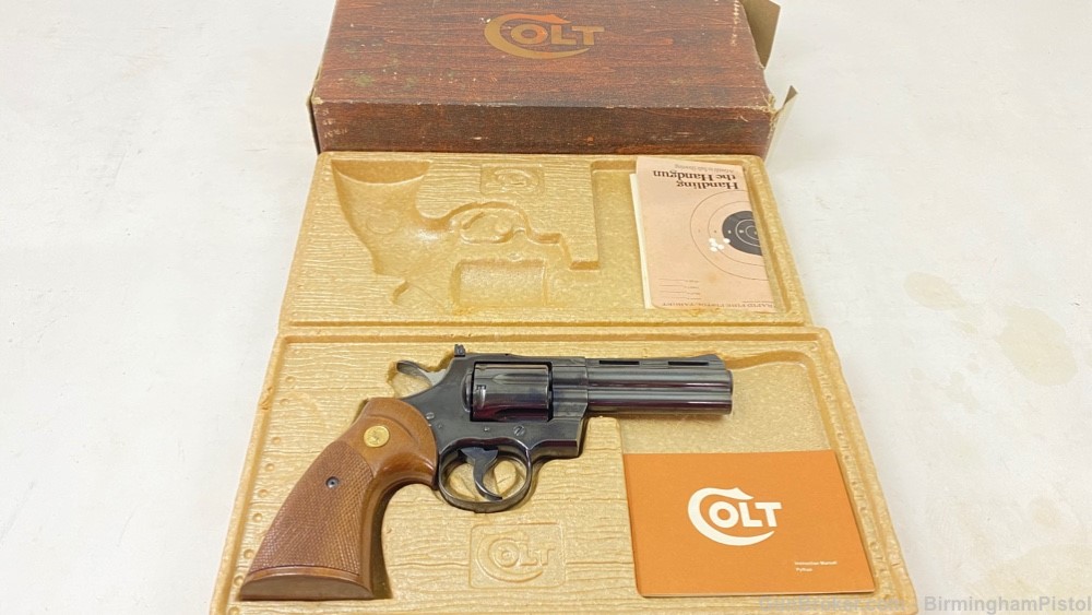 Colt Python Blued 4" .357 Mag 1975