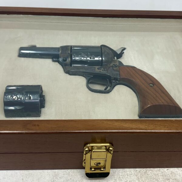 Colt SAA Sheriff's Model 44 SPL & 44-40 3" Unturned Factory Engraved Blue/Case Color Hardened Showcase 1983 USED