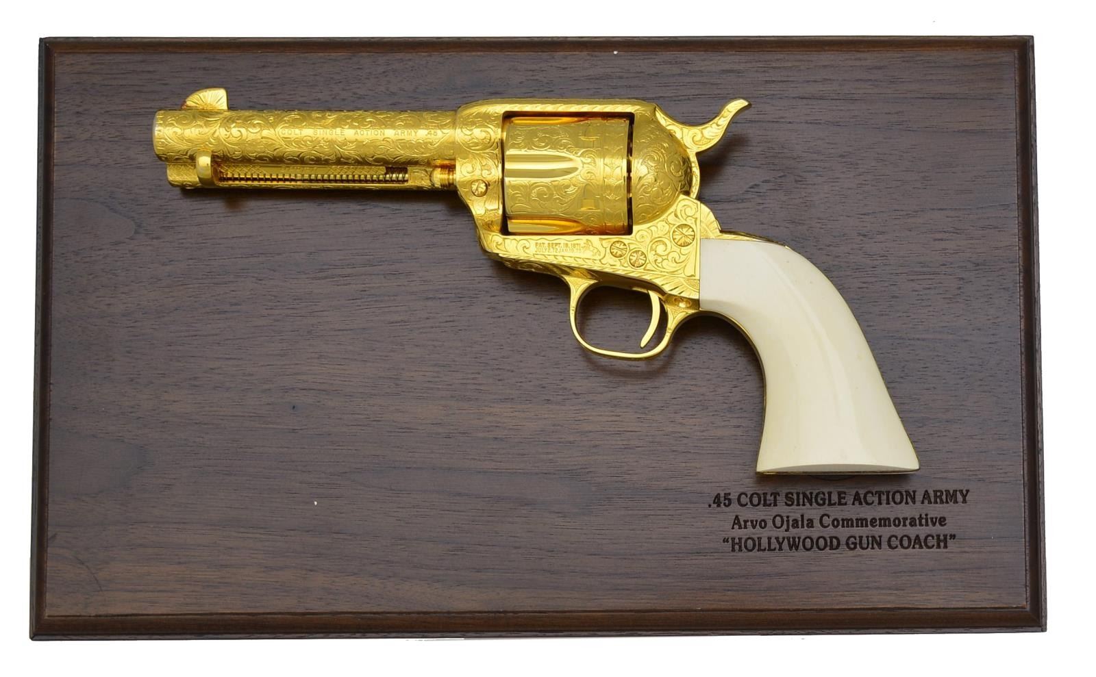 COLT Single Action Army SAA 45 4.75" ARVO OJALA COMMEMORATIVE 1996 Ivory Gold Engraved