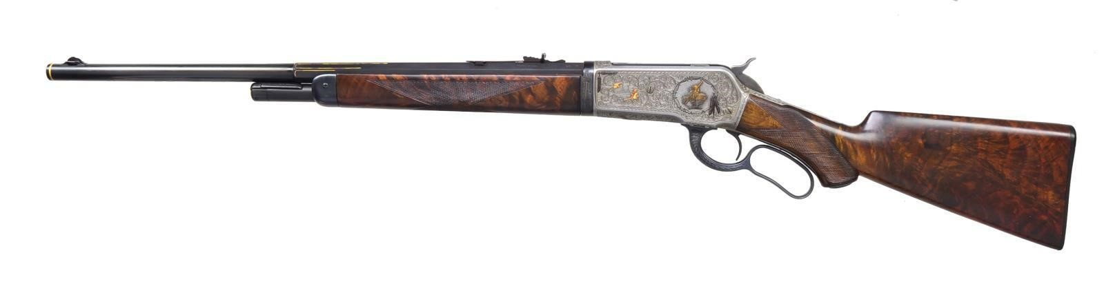 CUSTOM ENGRAVED WINCHESTER 1886 BY RALPH O. ALPEN 45-70