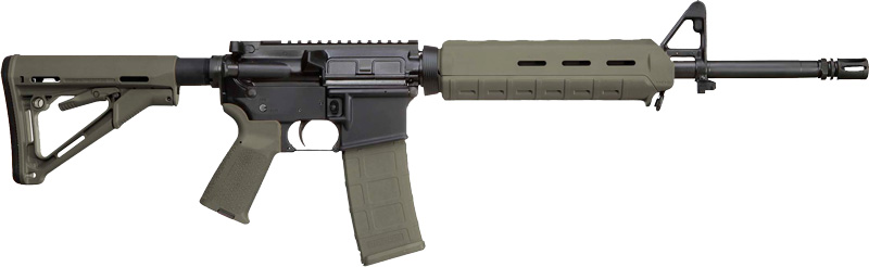 Del-Ton Sierra 316 556 Nato 16" Barrel OD Green Magpul Furniture RFTMH16MLOKOD