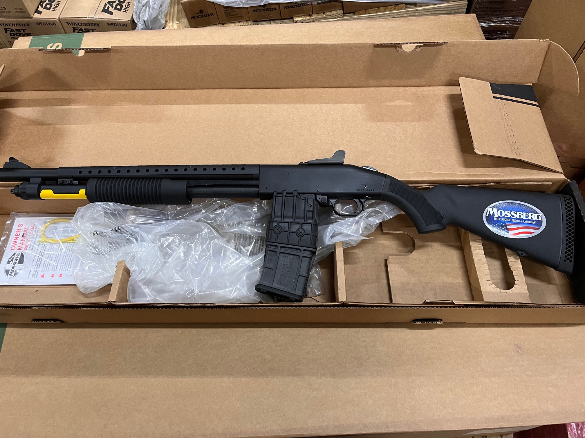 Demo Model Mossberg Firearms 590M 12 Ga Pump Action Mag Fed Shotgun 10+1 50206