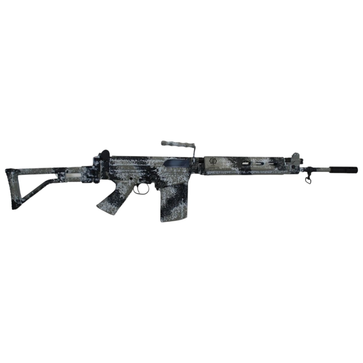 DSA DS Arms SA58 FAL 308 PARA Arctic Tracker 18" Barrel Side Folding Stock SA5818CP-AT-A