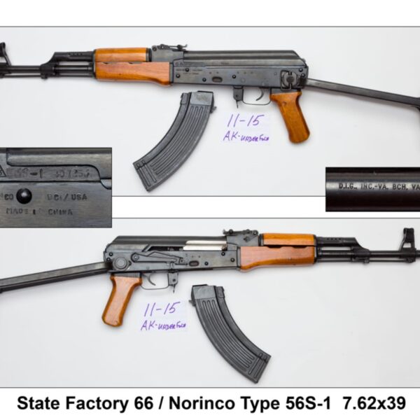 Extremely Rare Norinco Type 56S-1 Underfolder 7.62x39