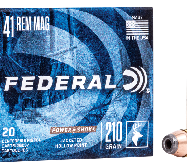FEDERAL C41A POWER-SHOK 41 MAGNUM 210 JHP 20 RNDS