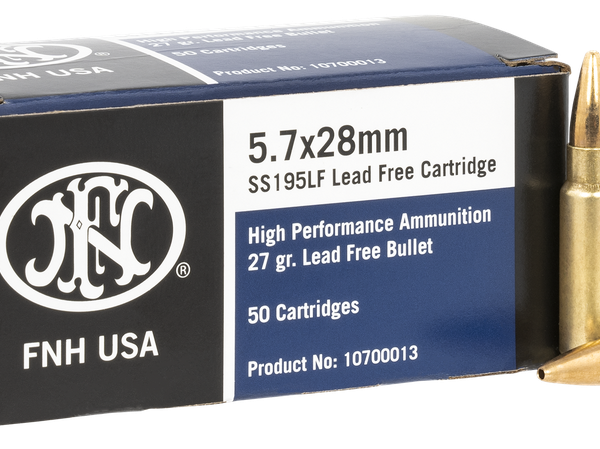 FN 10700013 5.7X28MM SS195LF LEAD FREE 27GR 50RNDS