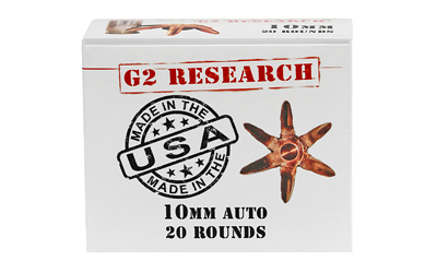 G2 RESEARCH G00622 CIVIC DUTY10MM 122 GRAIN LEAD FREE 20 RNDS
