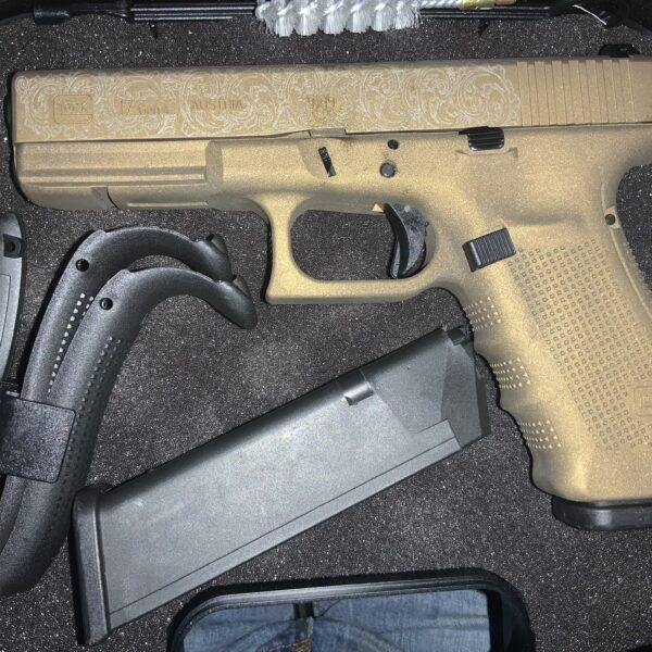 Glock 17 Gen 4 Custom Bronze Laser Engraved 9mm