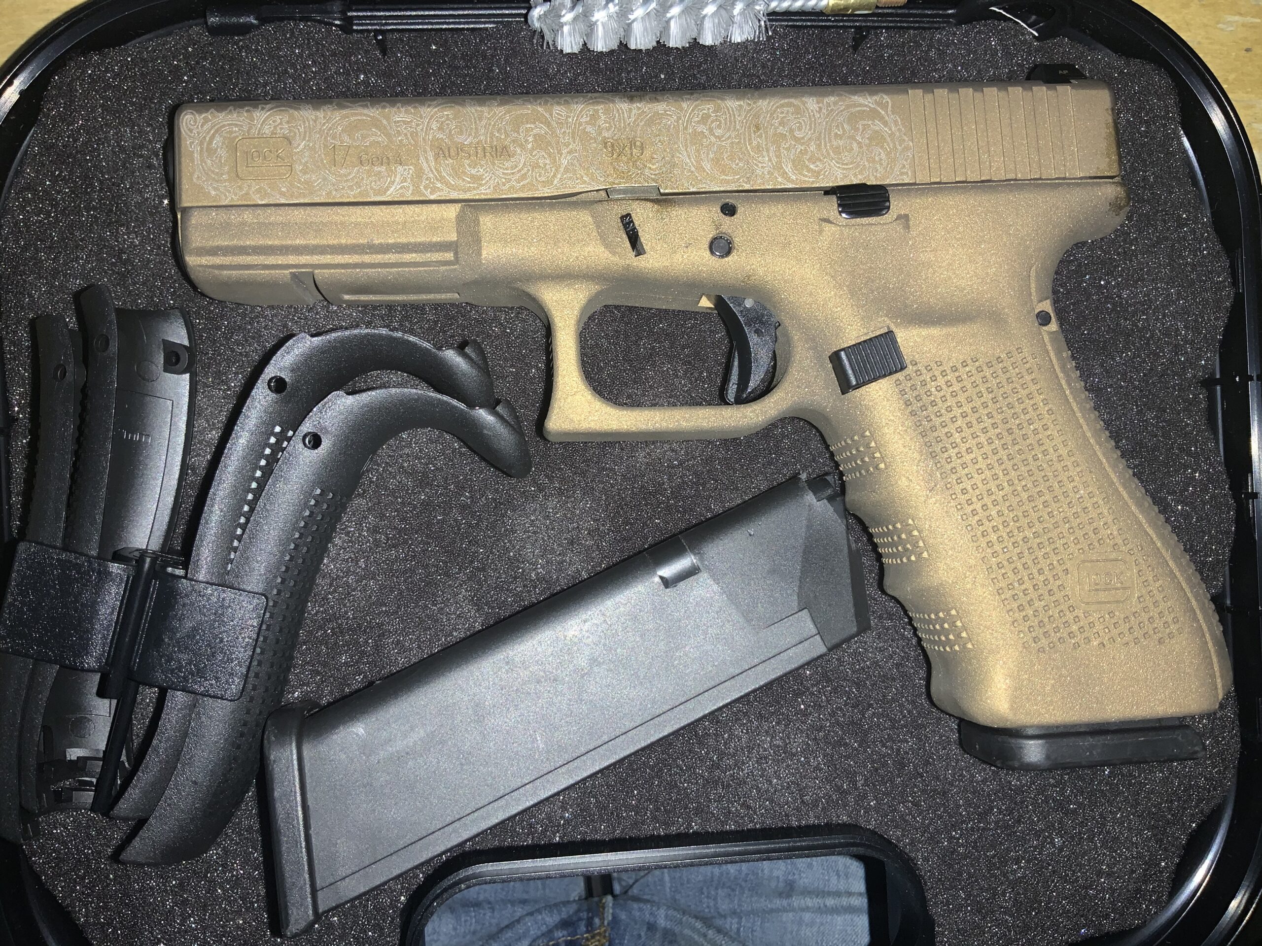 Glock 17 Gen 4 Custom Bronze Laser Engraved 9mm