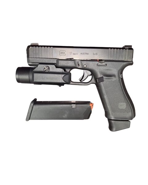 Glock 17 Gen 5 9mm – Full Size, Weapon Light, 17+1 Capacity