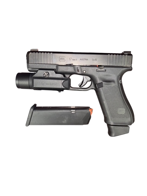 Glock 17 Gen 5 9mm – Full Size, Weapon Light, 17+1 Capacity