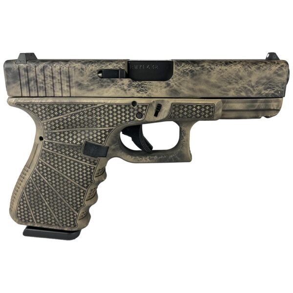 Glock 19 Gen 3 9mm Marble Stipple Frame 15 Round Capacity G19 PI1950203MBSF