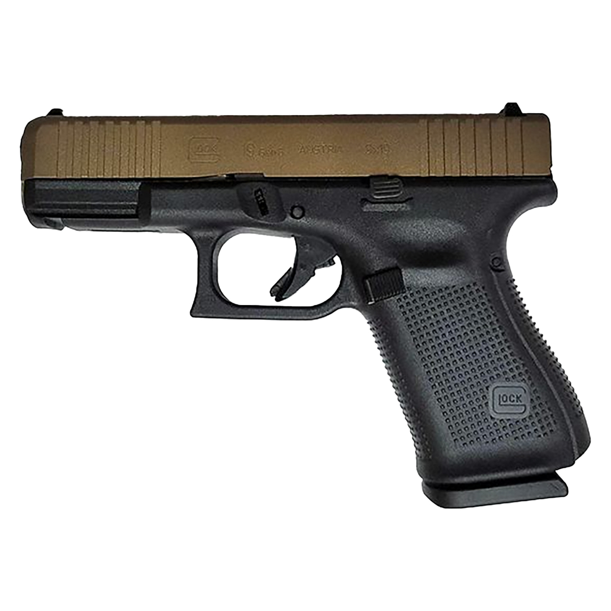 GLOCK 19 GEN 5 9MM BURNT BRONZE SLIDE PA195S204BBZS