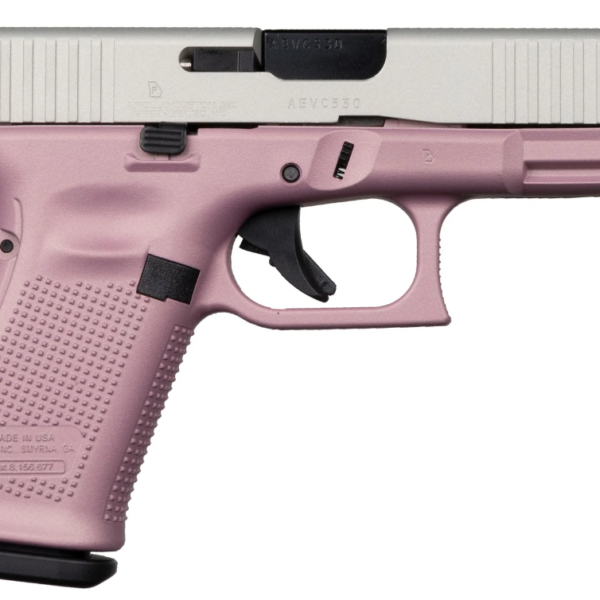 Glock 19 Gen 5 9mm Champagne Pink & Aluminum Silver 15 Round Capacity ACG-57024