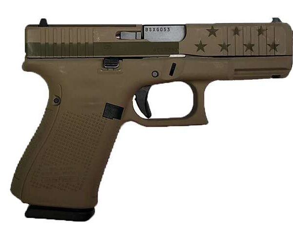 GLOCK 19 GEN 5 9MM FDE/ OD GREEN FLAG PA195S204FDEOD