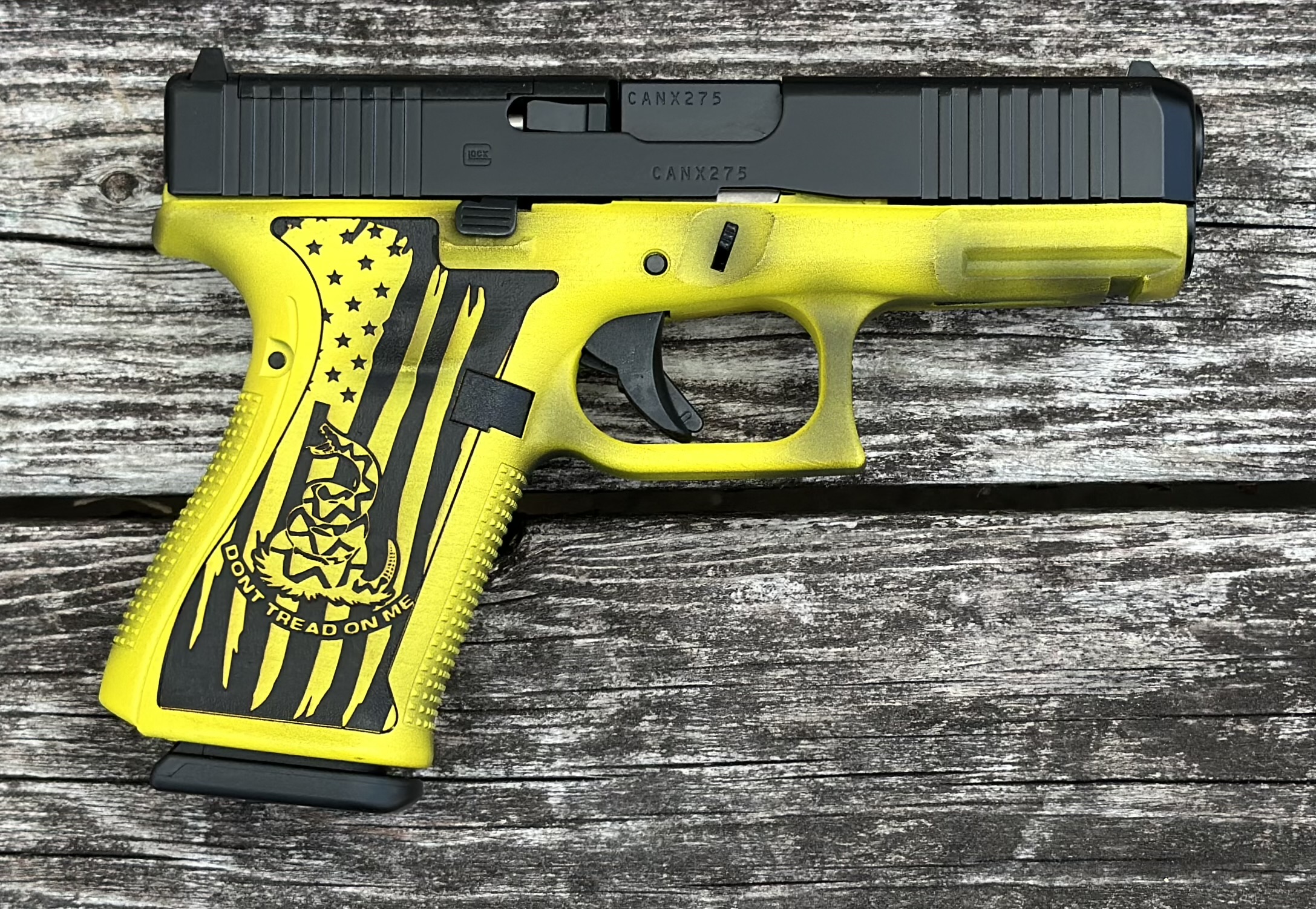 Glock 19 Gen 5 9mm MOS Optics Ready Gadsden Flag 15 Round Capacity PA195S204MOS-GADFL