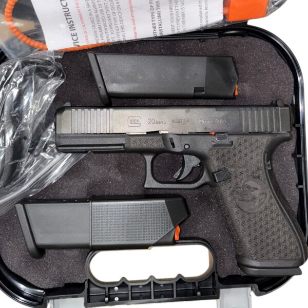 Glock 20 Gen 5 MOS 10mm Auto – Optics Ready, Grogu Grip, 3 Magazines (PA205S201MOS)