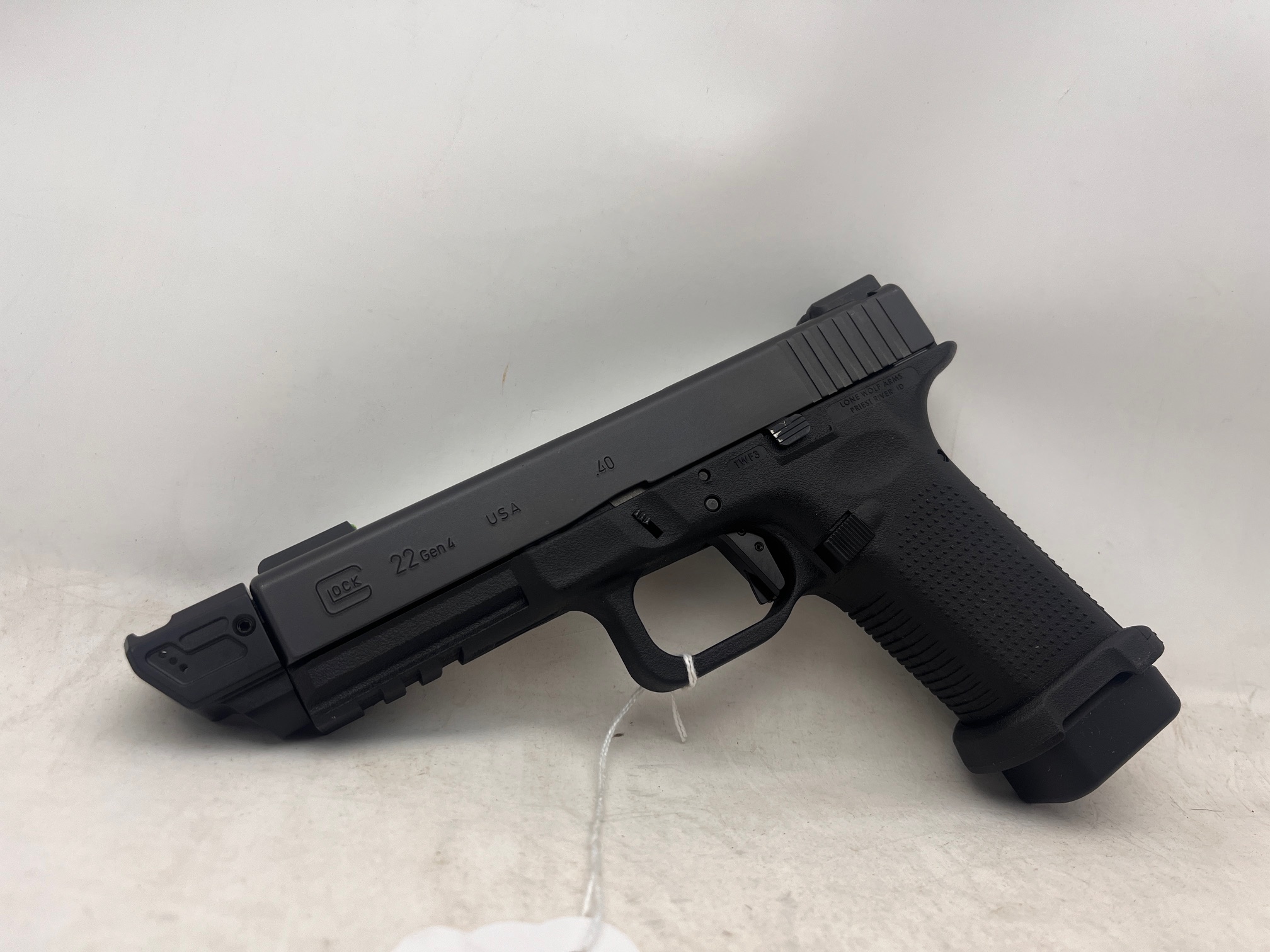 Glock 22 Gen 4 w Comp Lone Wolf Barrel Fiber Optic Sight