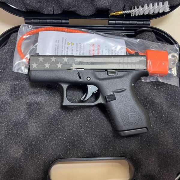 Glock 42 380 ACP ELITE TITANIUM Flag GLOGUI4250201ETBF