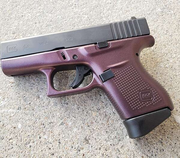 GLOCK 43 9MM GC BLK CHERRY FRAME UI4350201BCGC