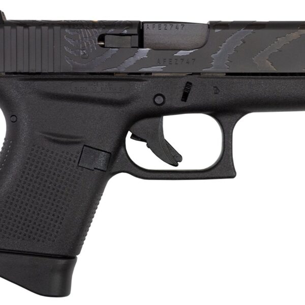 Glock 43 USA 9MM 6RD TIGER ENGRAVED DAV-12410