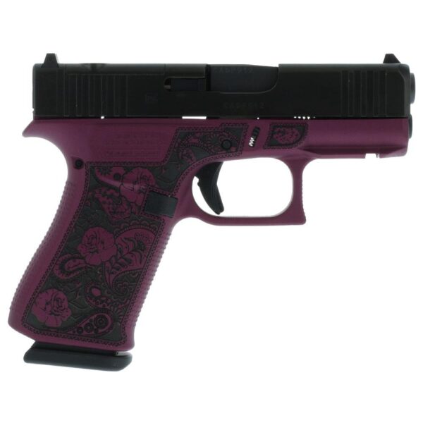 Glock 43X 9mm Glock & Roses Black Cherry MOS Optics Ready PX4350201FRMOSBCFP