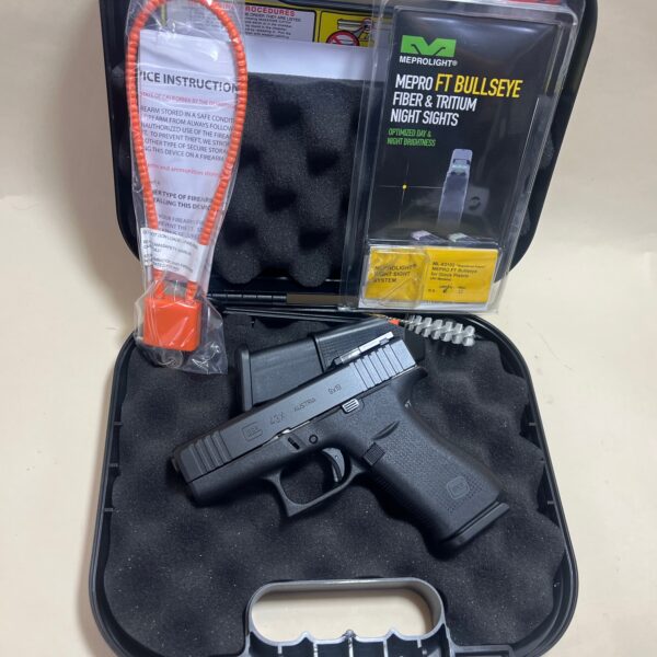 Glock 43X 9MM MEPROLITE BULLSEYE GREEN