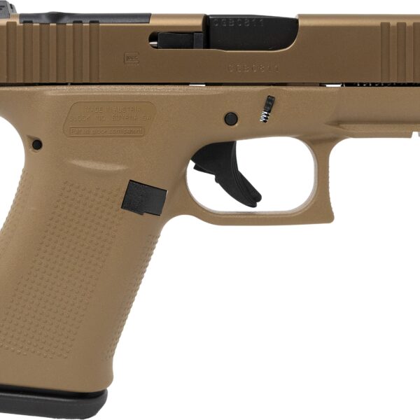 Glock 43X 9mm MOS Coyote Tan Optics Ready 10 Round Capacity UX435Z201FRMOSK
