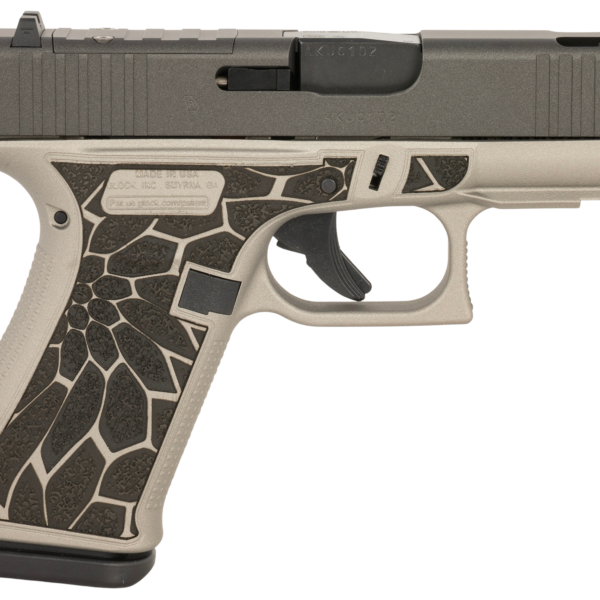 Glock 43X 9mm MOS Ported Titanium Silver/Black & Textured Grip UX4350204NCRUPTI