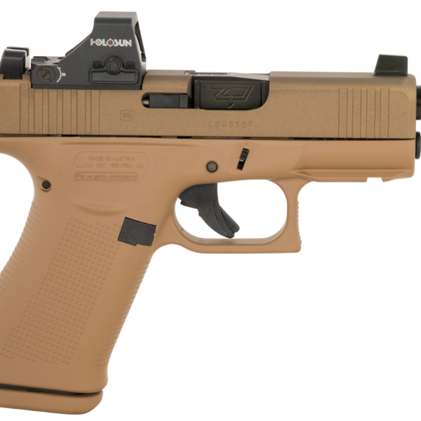 Glock 43X 9mm MOS Threaded Barrel W/ Holosun 407K FDE PX4350204FRMOSNINO2