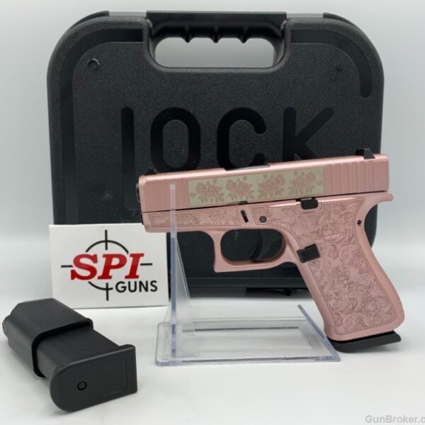 Glock G43X "Glock & Roses" Engraved Roses 9MM 10+1 RD PX4350201GR