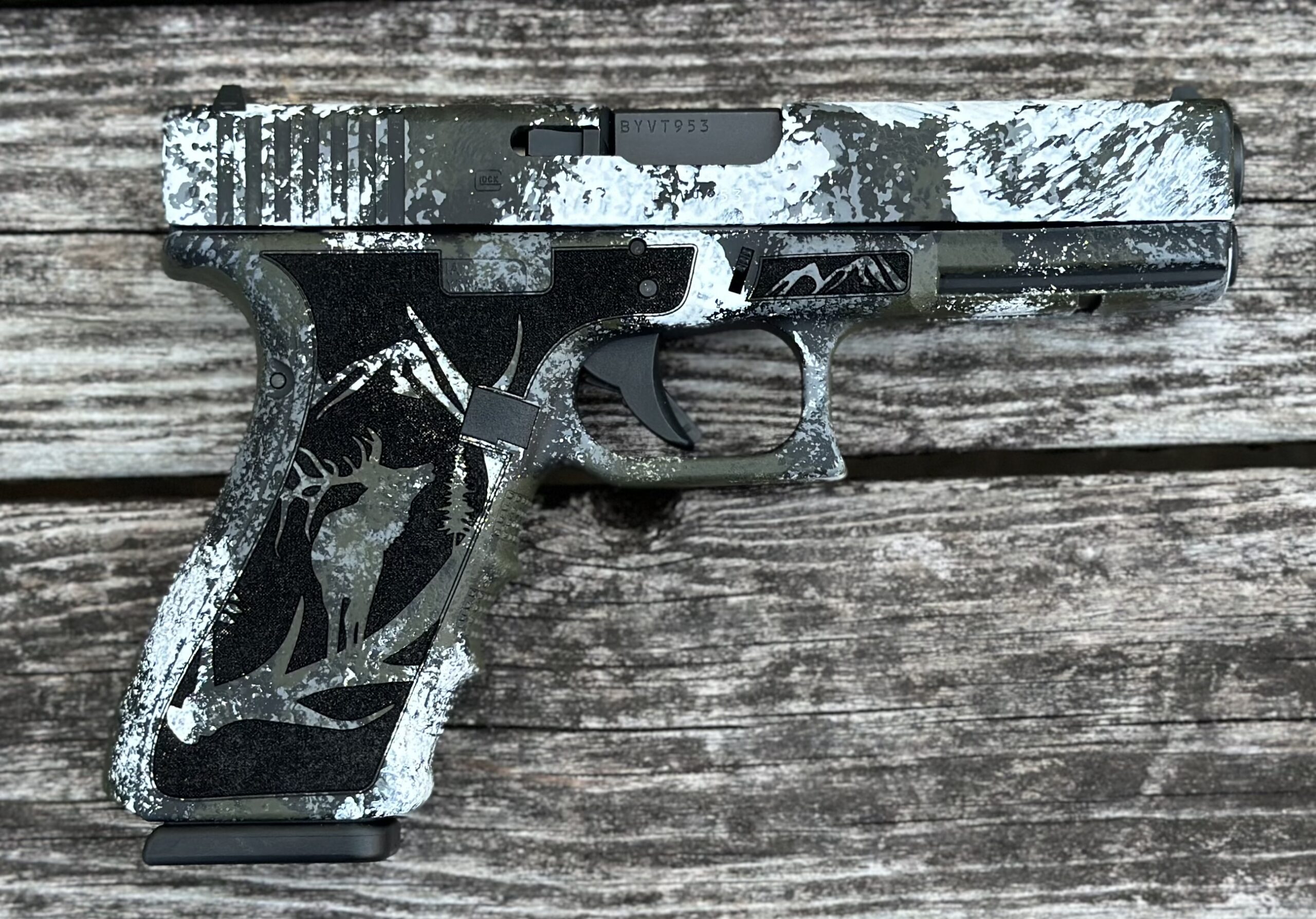 Glock Model 20 Gen 4 10mm Alpine Camo 15 Round Capacity PG2050204-ALPINELAS