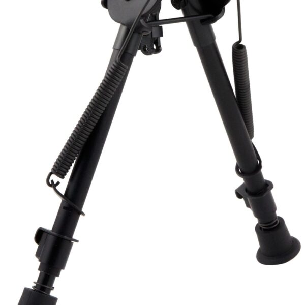 HARRIS BIPODS LM1A2 NON-SWIVEL L SWIVEL STUD, 9-13", BLACK STEEL/ALUMINUM, NOTCHED LEGS