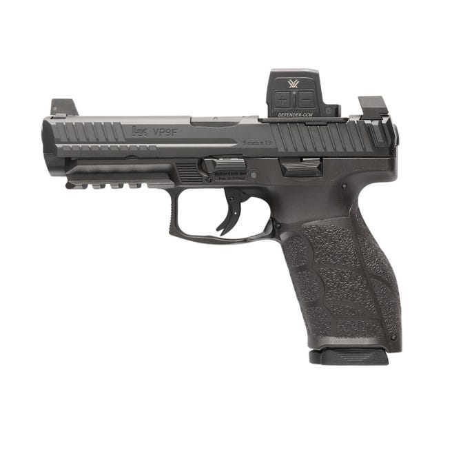 Heckler and Koch VP9A1 F 9mm 4.5" Barrel 20-Rounds w/ Vortex Defender-CCW 81001350