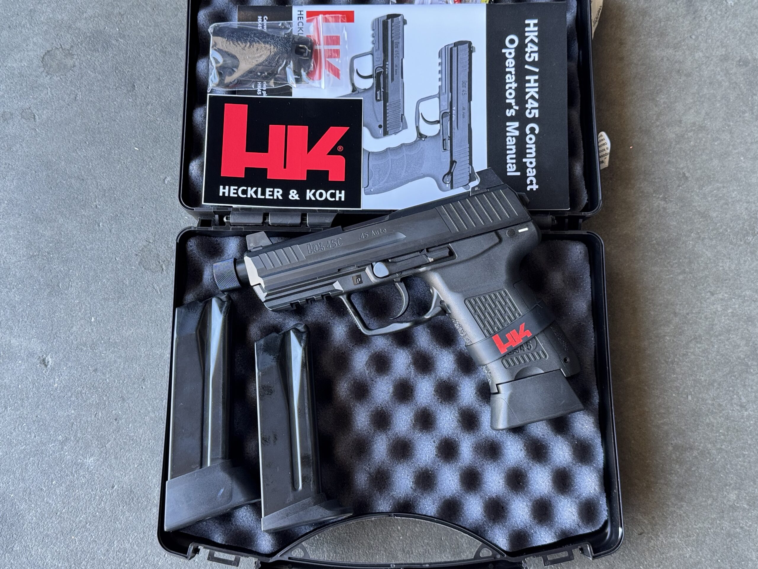 Heckler & Koch HK 45C Threaded LEM 45 ACP 4.57" Compact HK45CT Original Box