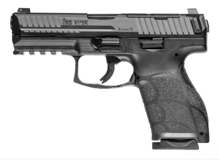 Heckler & Koch VP9A1 K, Compact, 9mm, 4.09" Barrel, OR, Black, (2) 15-rd