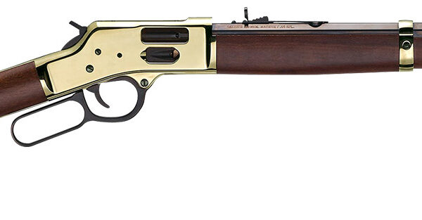 Henry H006GM Side Gate 357 Mag/38 Special 10+1 20" Blued Octagon Barrel, Polished Brass Rec, American Walnut Stock, Adj. Sight