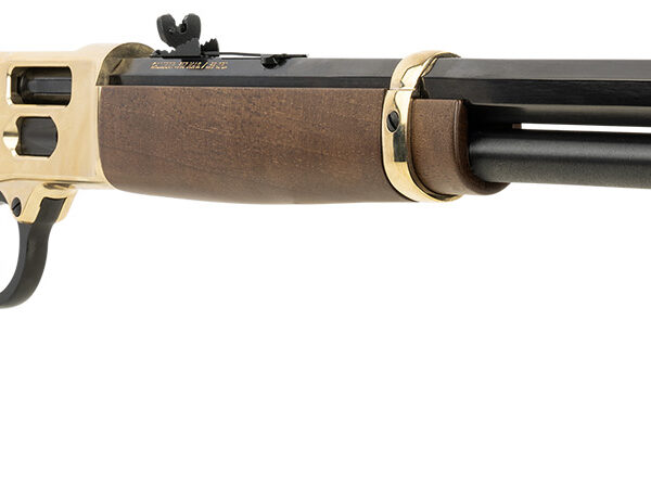Henry H006GMLL Side Gate 357 Mag/38 Special 10+1 20" Blued Octagon Barrel, Polished Brass Rec, American Walnut Stock, Adj. Sight, Large Loop Lever