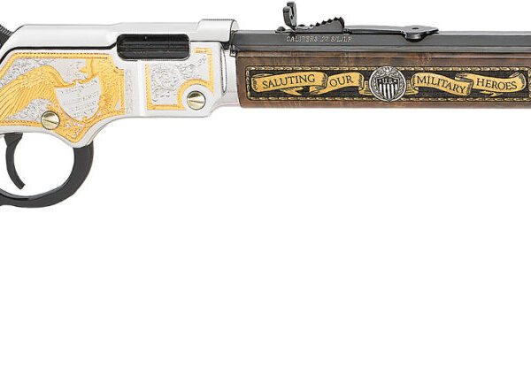 Henry Repeating Arms Golden Boy 22 LR Military Service Tribute H004MS2
